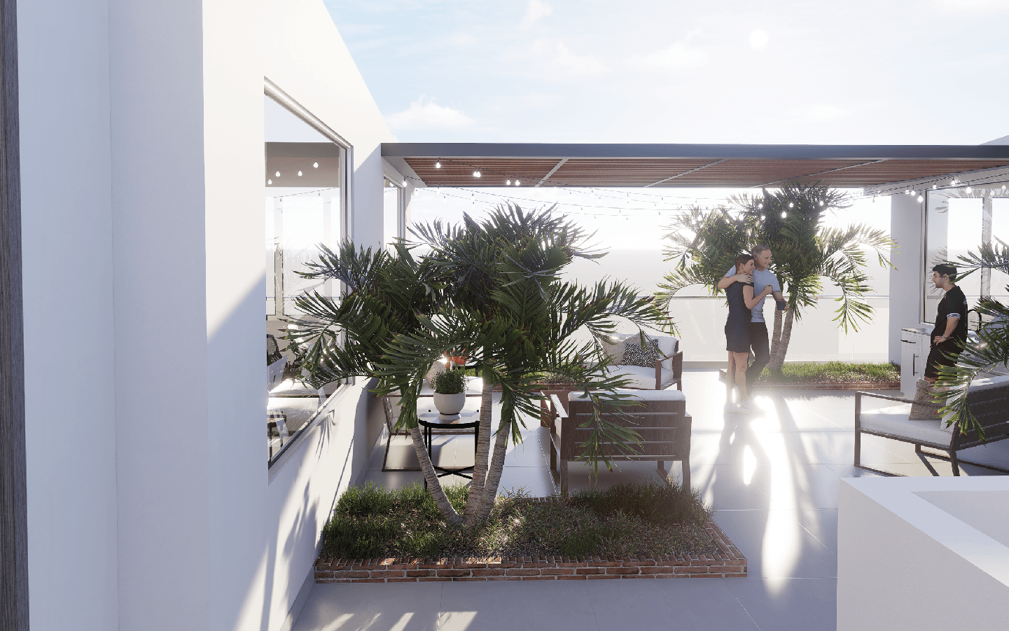 render de área social para edificio de apartamentos en venta barranquilla QUINCY 45